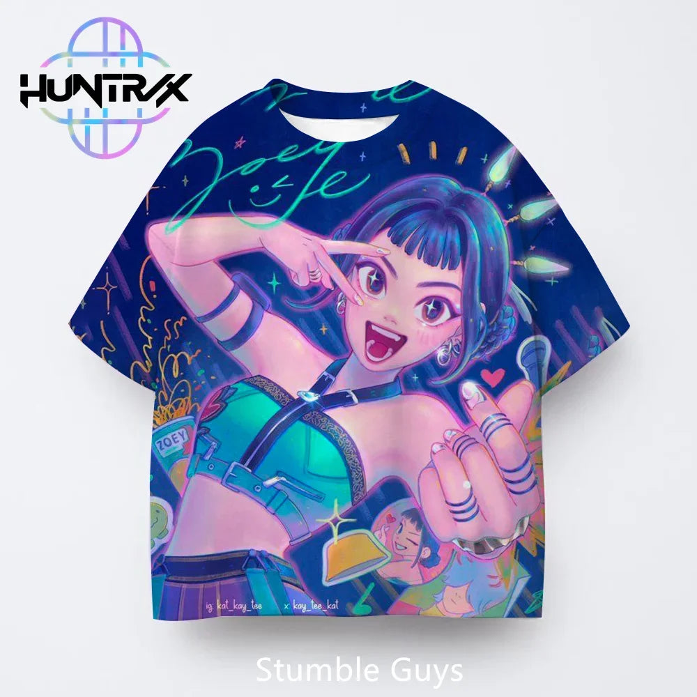 Short Sleeve Boys Girls T-Shirt Anime Clothes