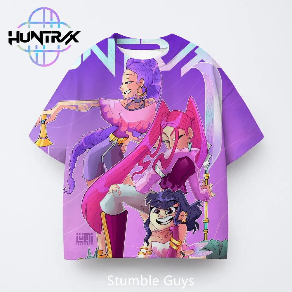 Short Sleeve Boys Girls T-Shirt Anime Clothes